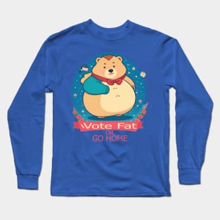 fat cute bear Long Sleeve T-Shirt